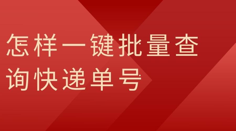 京北物流公司单号查询,如何根据快递单号查物流