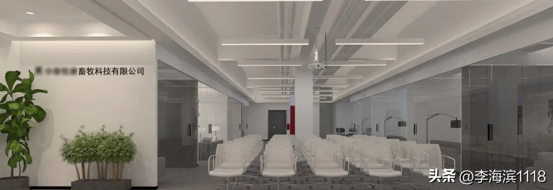 黑白灰异形办公室设计,深灰色系办公室设计赏析