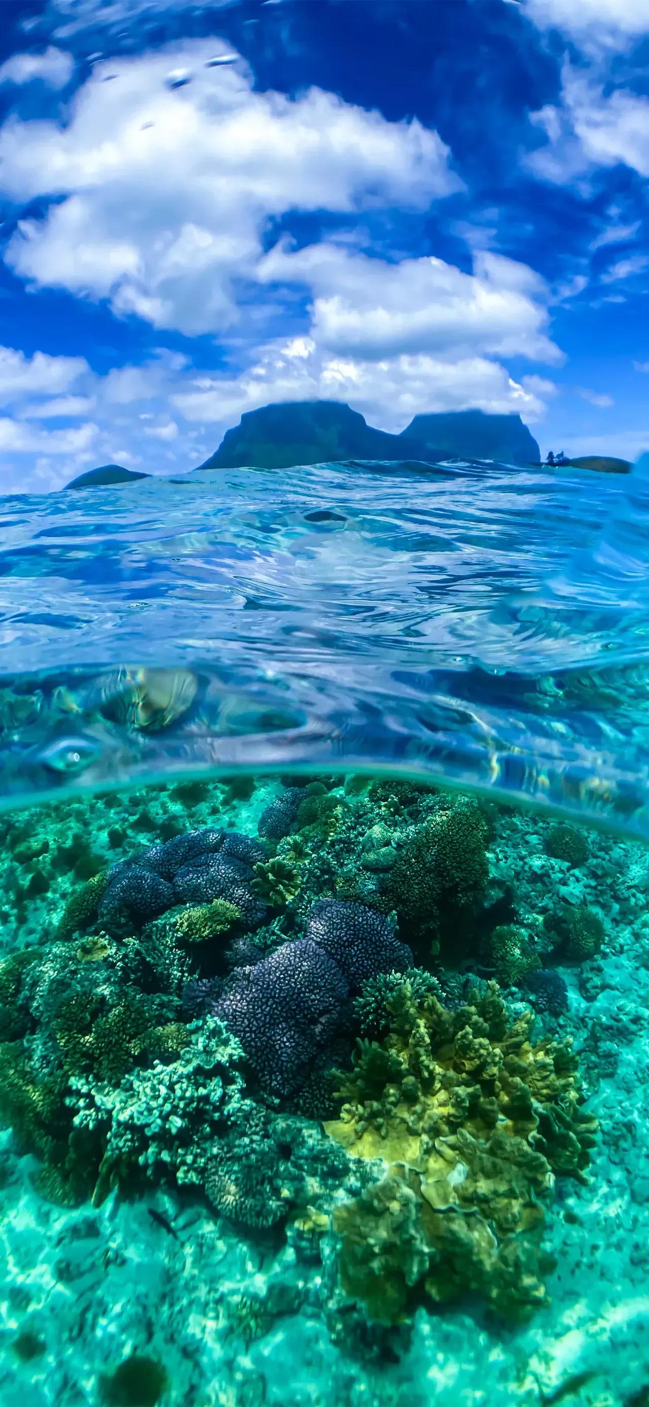 美丽的碧海蓝天壁纸,2018蓝色大海夏天壁纸
