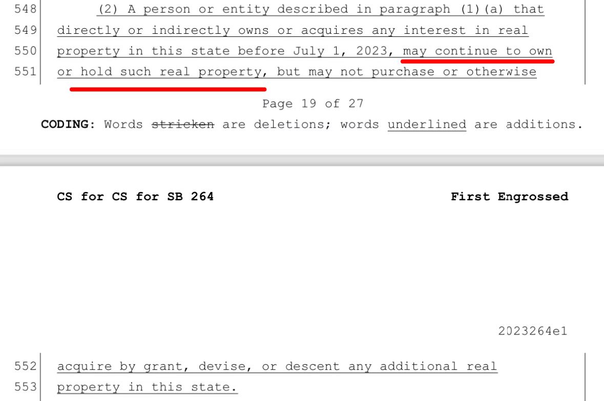 中国人已在美国佛罗里达州买的房将会被没收?快来看法案原文
