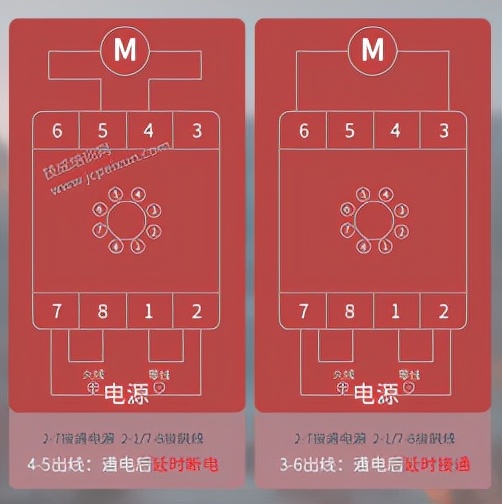 时间继电器的使用方法和工作原理,时间继电器四种可能工作情况图示