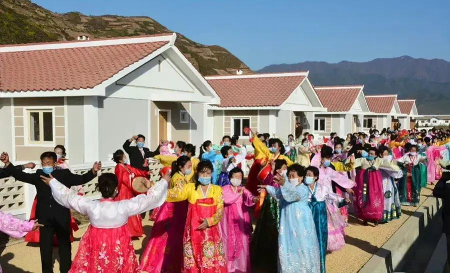 人人羡慕了朝鲜免费住房福利