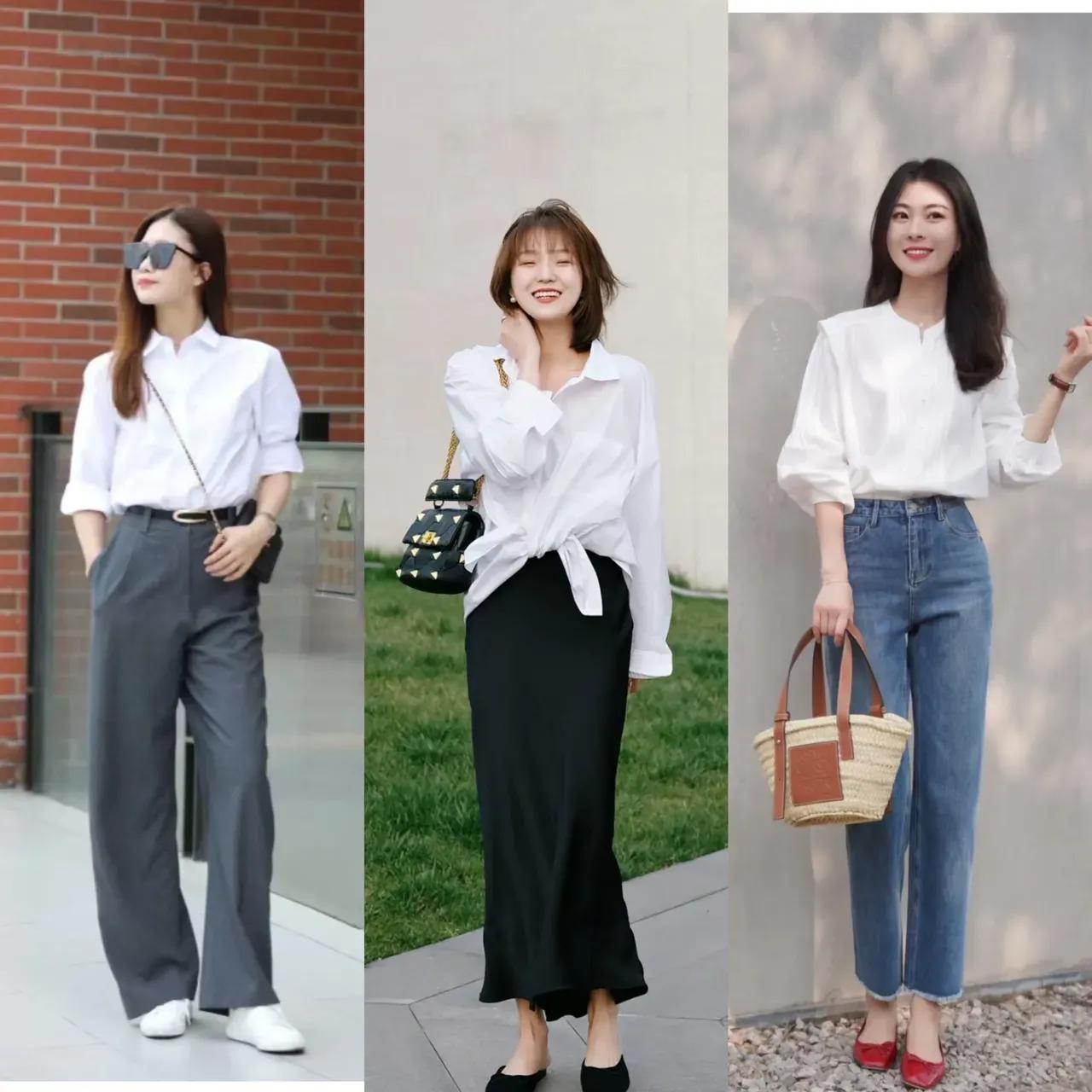 白衬衫到底怎么穿才不老气,白衬衫怎样穿出来时髦感