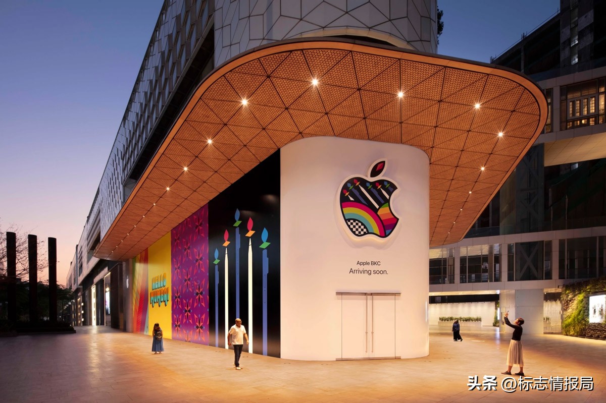 苹果applestorelogo演变史,苹果全球第一家applestore