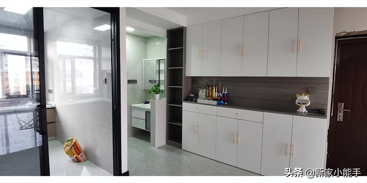 新房装修请人打扫费用,新房装修花了8万全屋柜子