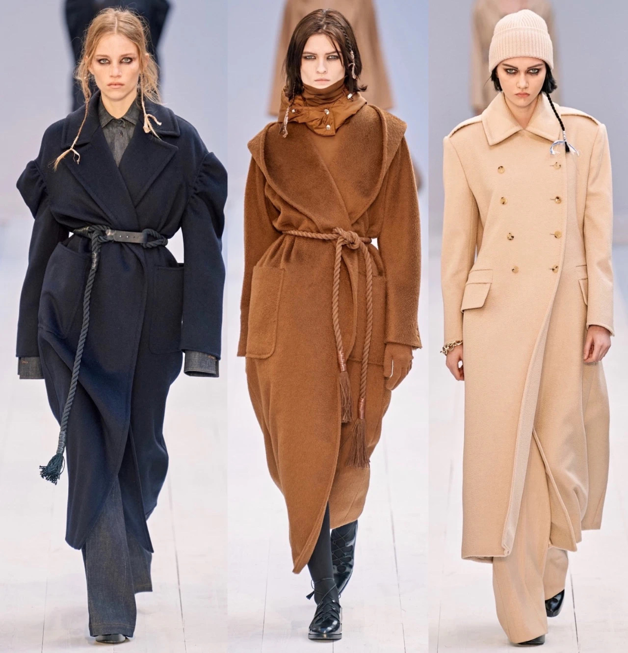 中款大衣穿搭示范大全,修身格子大衣的穿搭技巧