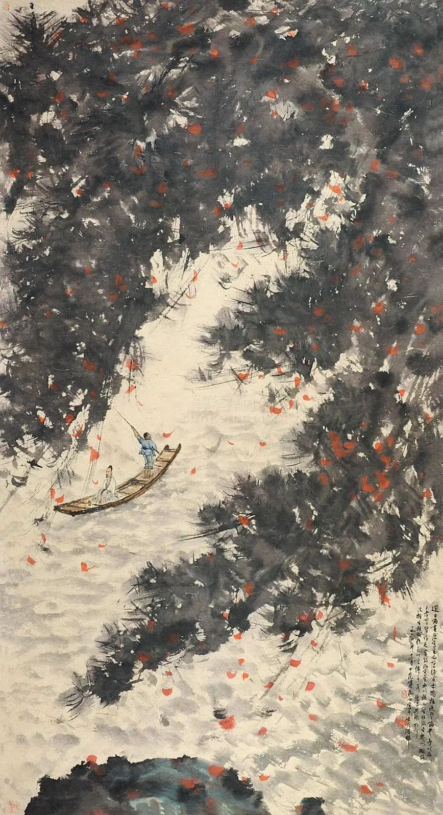 傅抱石山水画鉴宝真迹视频,傅抱石山水画拍卖价格排名