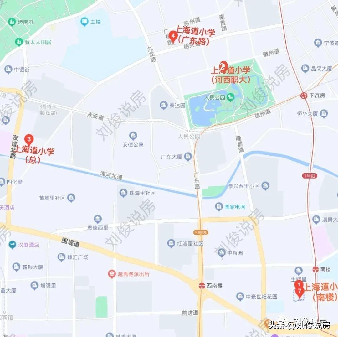 河西区中小学,河西区初中一览表