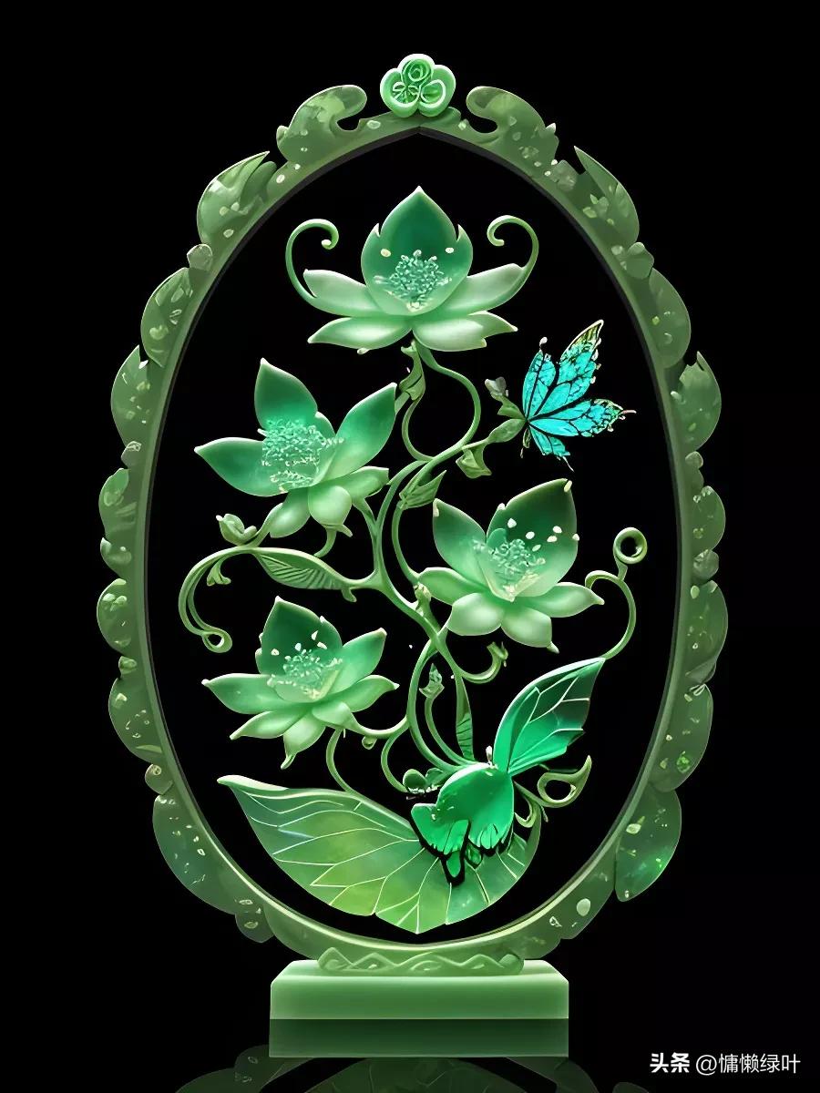 翡翠雕刻的十大工艺,翡翠雕刻的花的造型