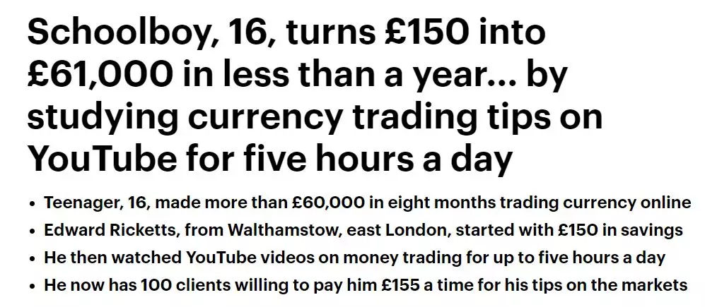 16岁少年创业赚了1个亿,16岁靠自己赚了一万块