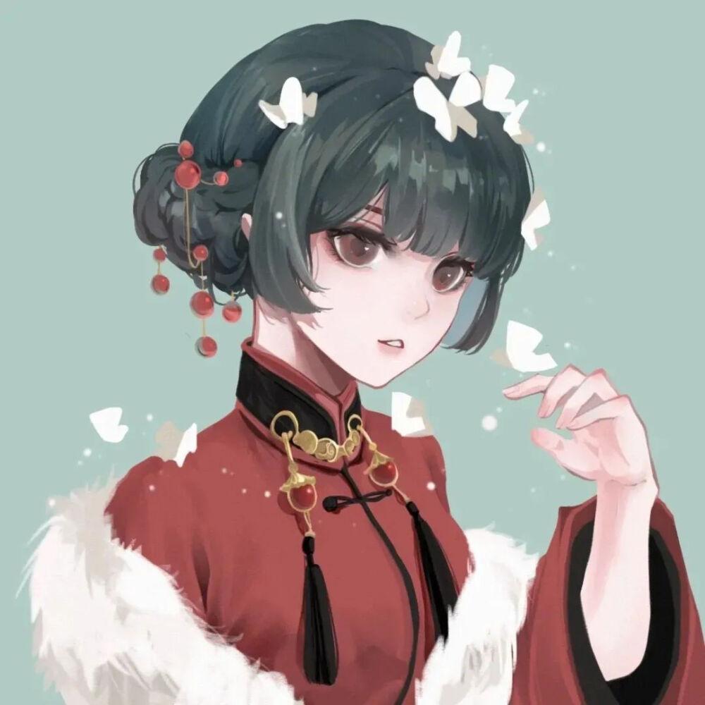 动漫情头爱意随风起,动漫可爱情头一男一女