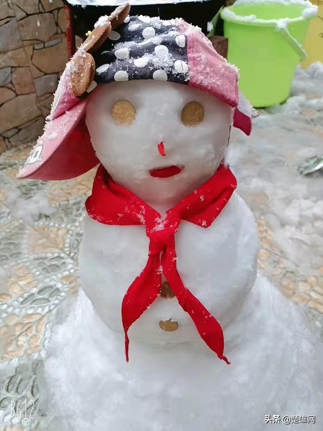 堆雪人大赛现场,楚雄花式雪人