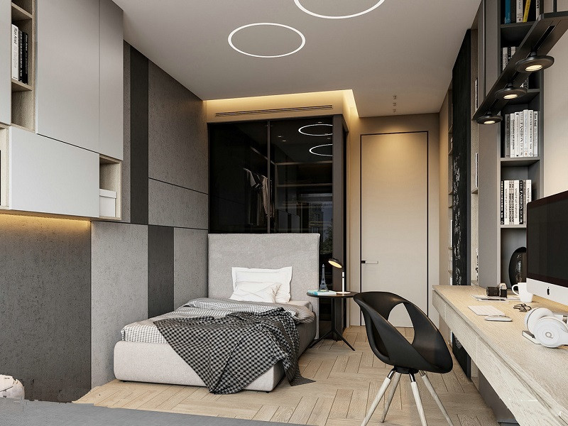 黑白灰风格全屋电视墙,黑白灰装修风格电视墙现代简约