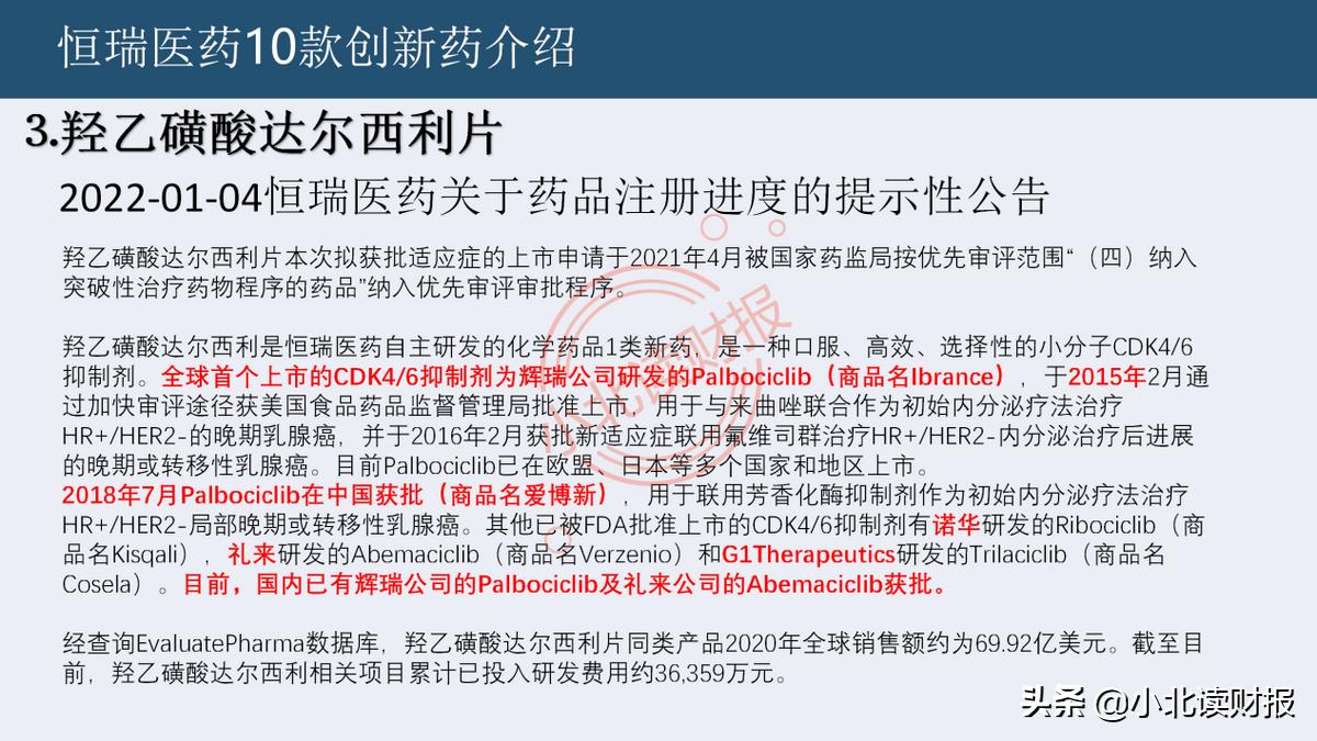 恒瑞医药在研发哪些创新药,恒瑞医药的生物创新药