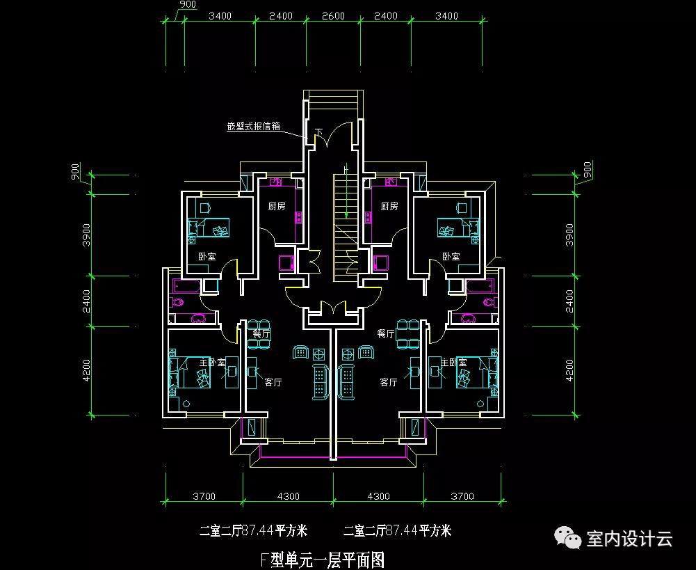 cad户型家具平面图,从零开始学cad简单户型图