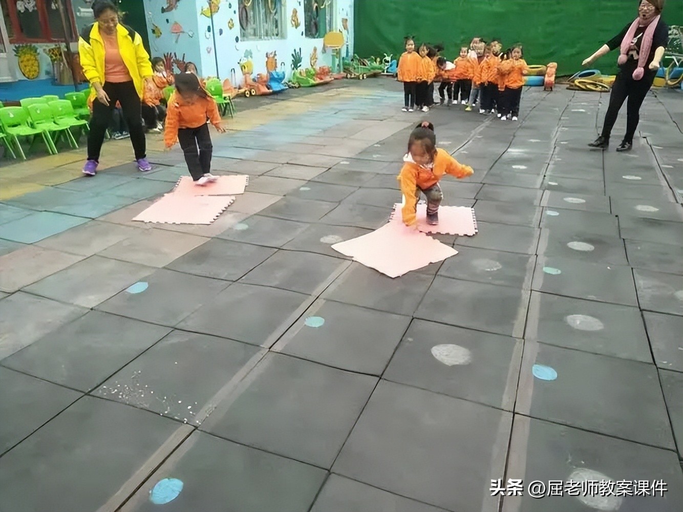 屈老师运动教案,屈老师大班美术教案