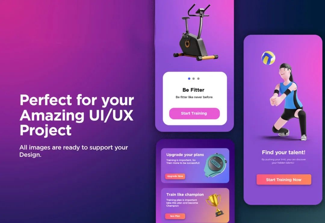 体育运动人物模型,体育器材3d模型