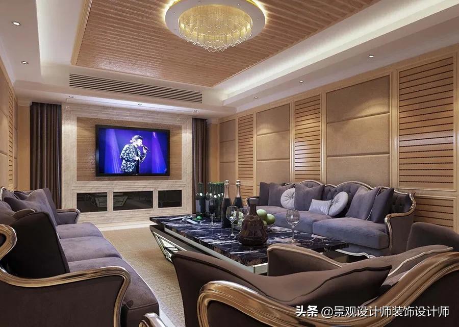 家庭影院KTV设计图纸,家庭ktv与家庭影院一体设计