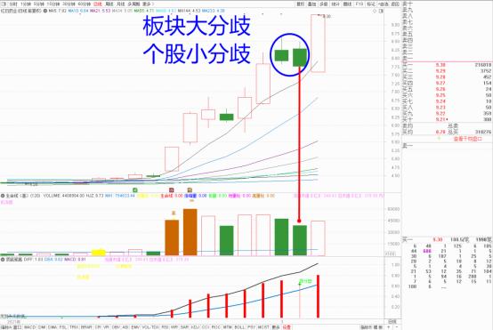 大分歧和小分歧,大分歧砸尾盘