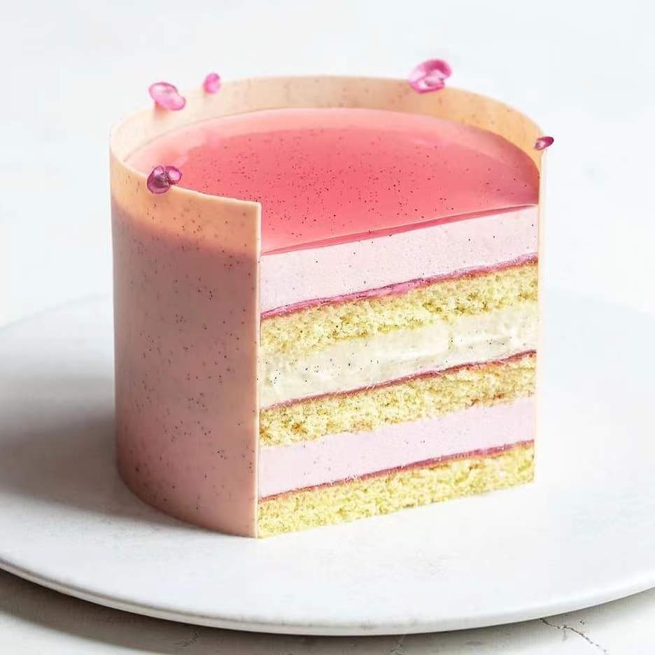 蛋糕切面,蛋糕两层夹心切面图片