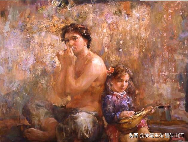 高清油画静物大师作品,欣赏超写实人物油画