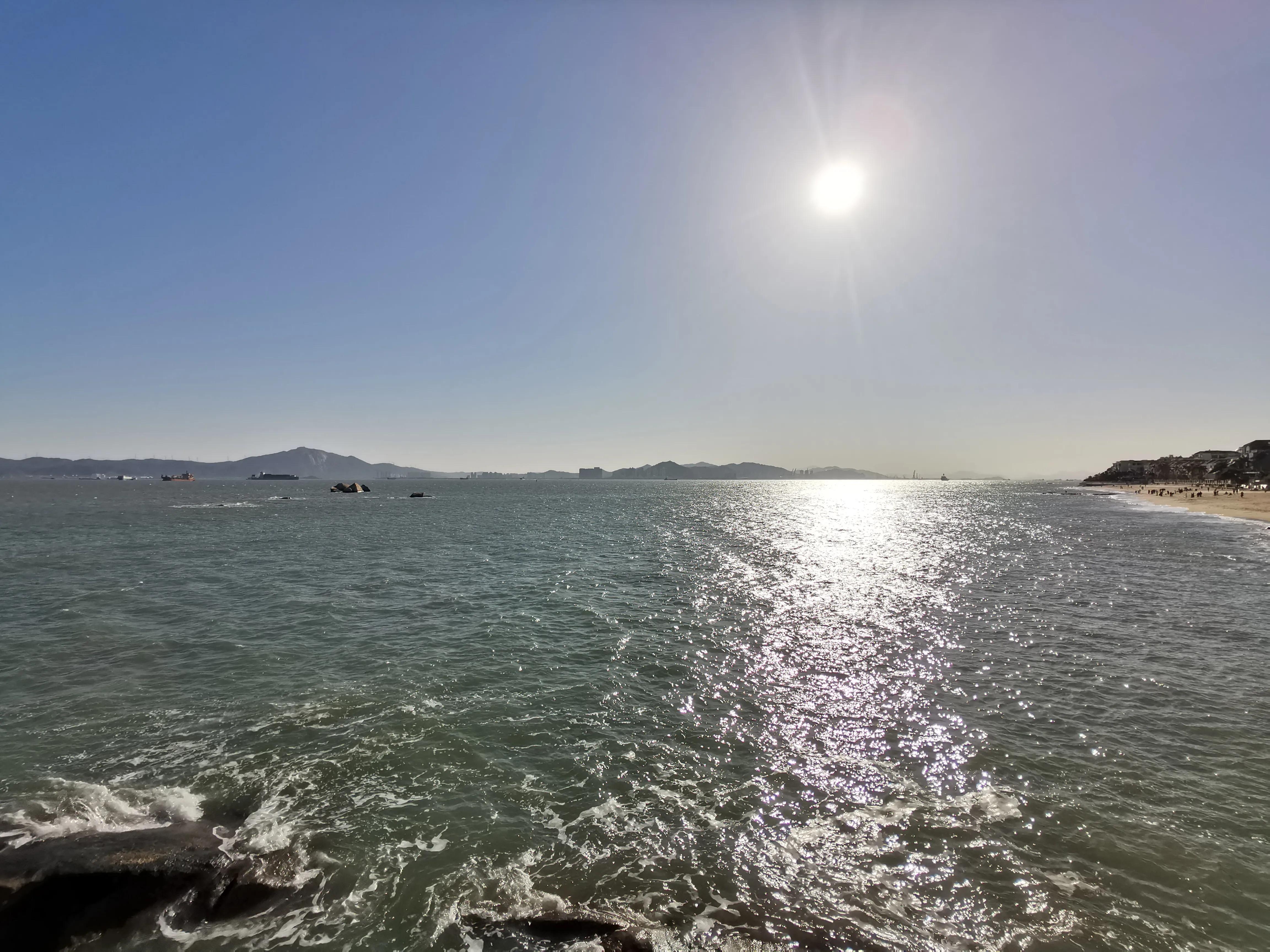 厦门的蓝天白云大海,厦门的海厦门的天空