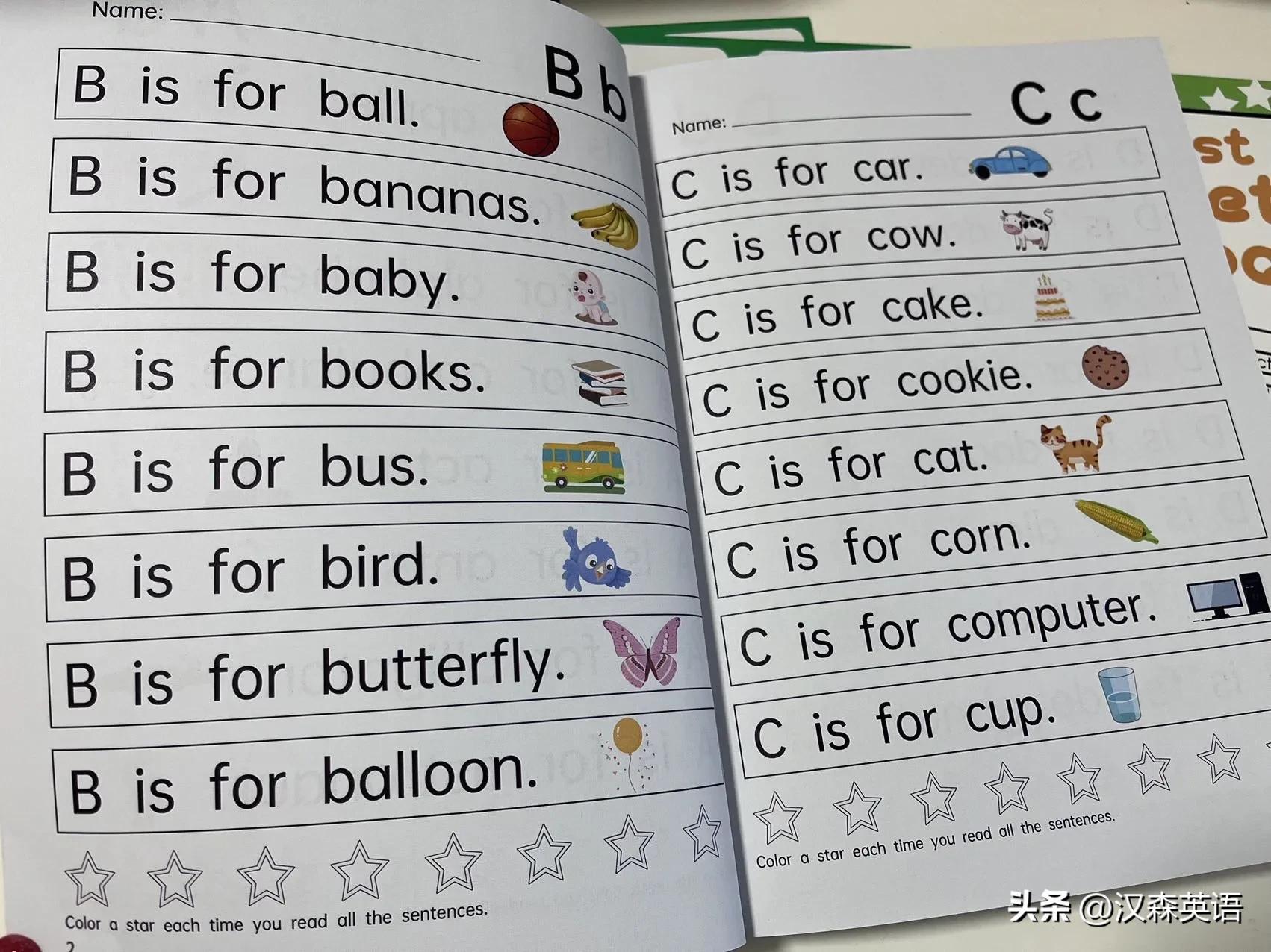 美国学校加州指读字母启蒙高频词汇句子理解等免费分享