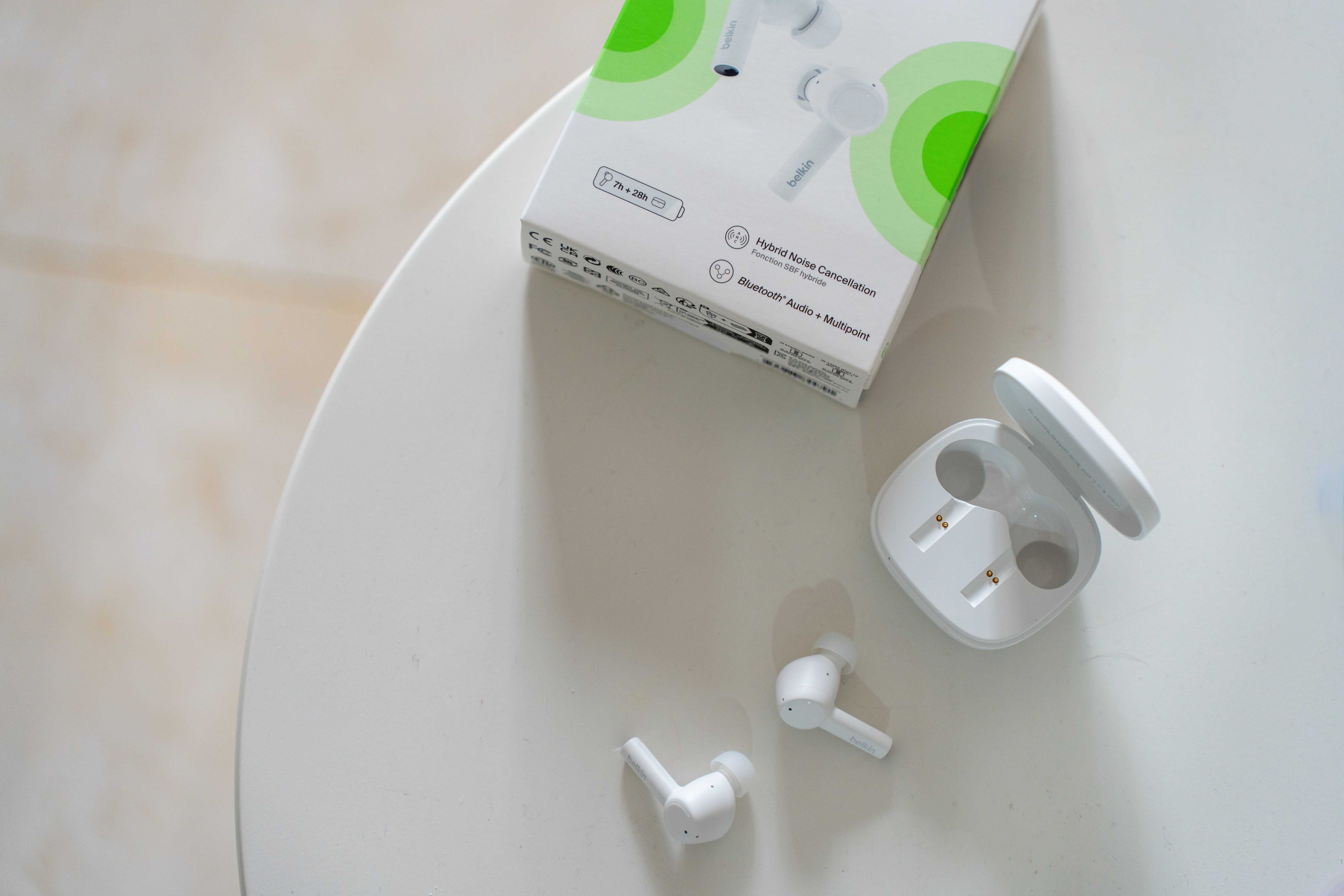 贝尔金沉浸降噪仓真无线蓝牙耳机,贝尔金耳机苹果生态