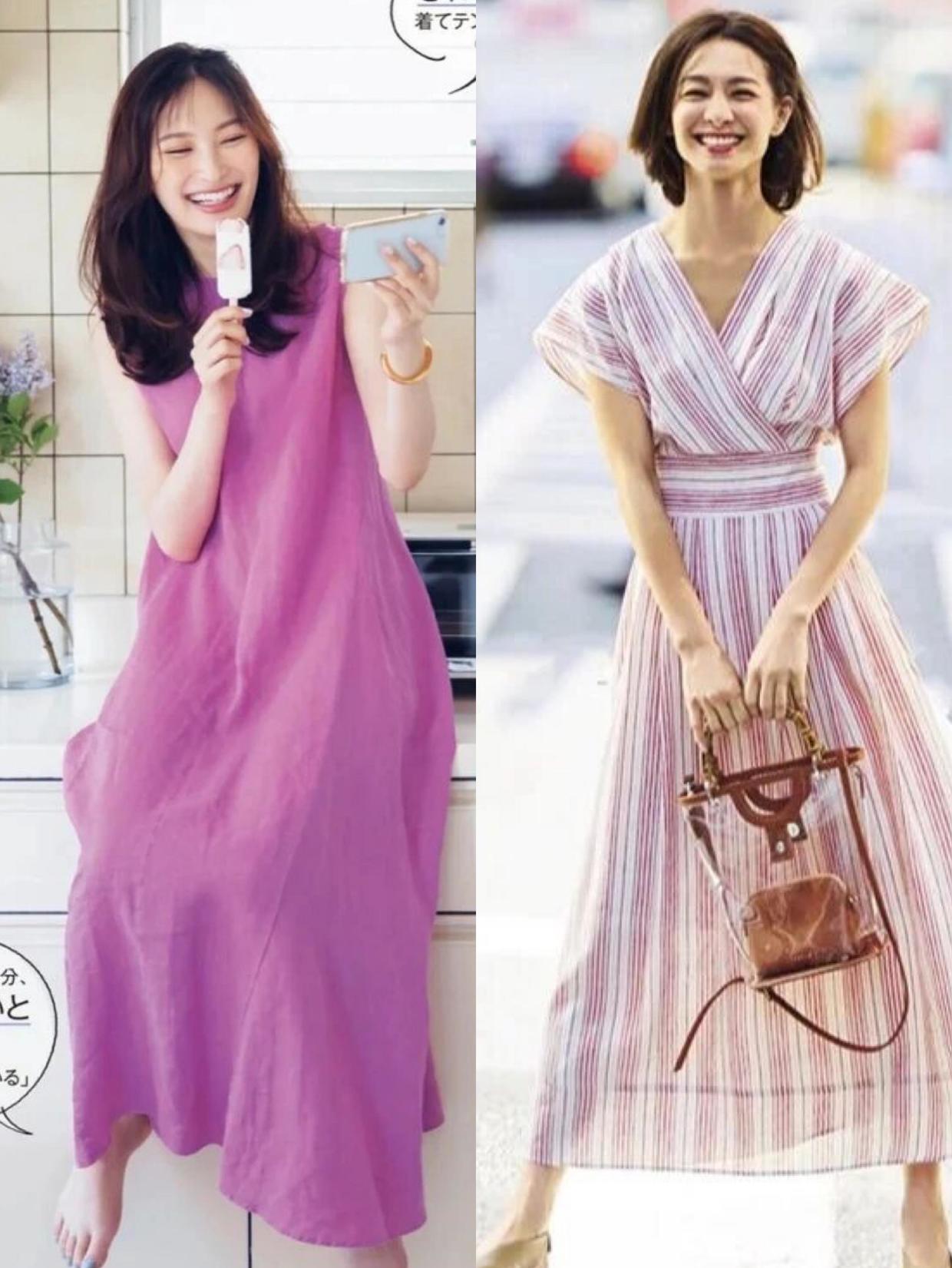 日系连衣裙穿搭,穿搭韩式博主夏季连衣裙推荐