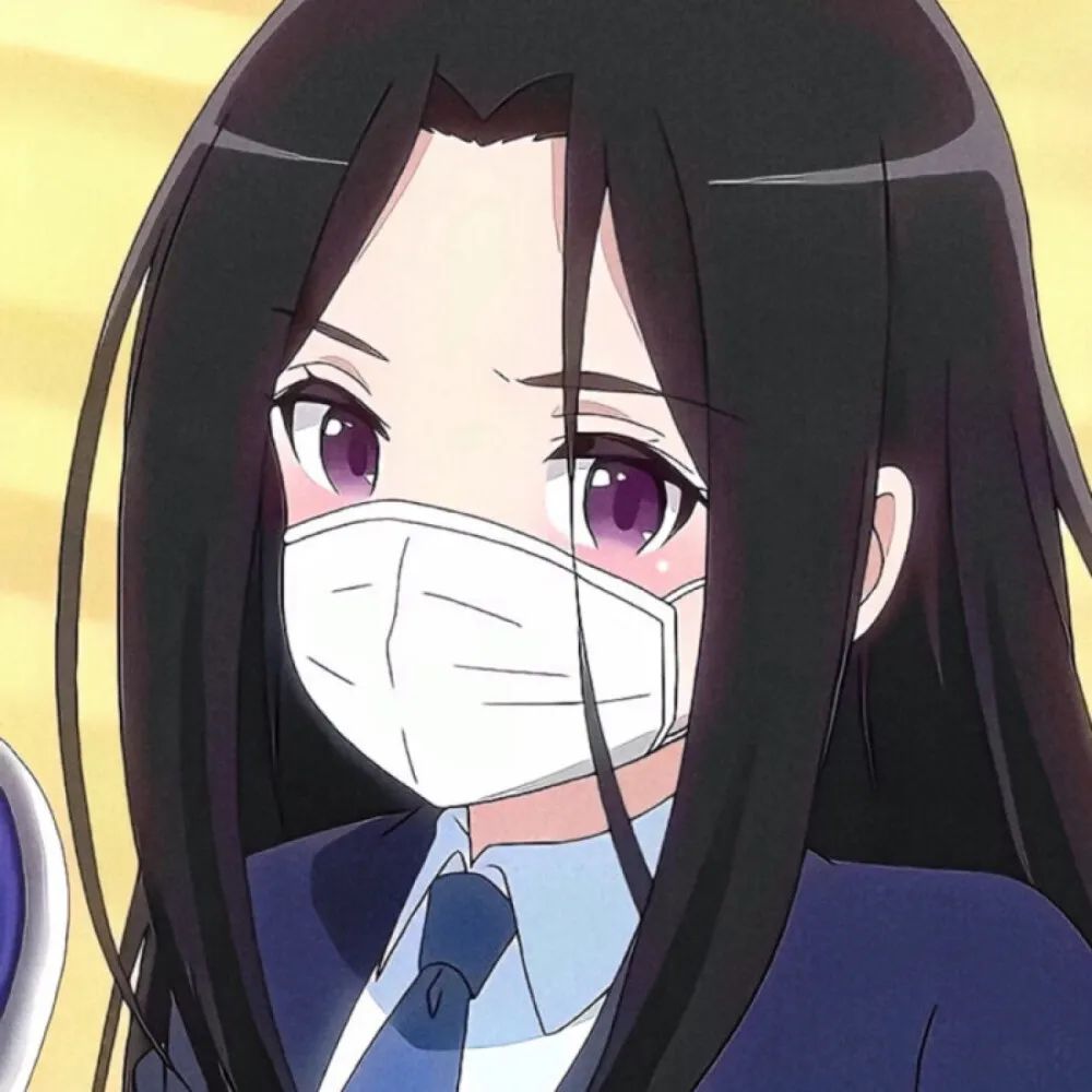 戴口罩情侣图片头像一对,戴帽子和口罩情侣头像黑白动漫