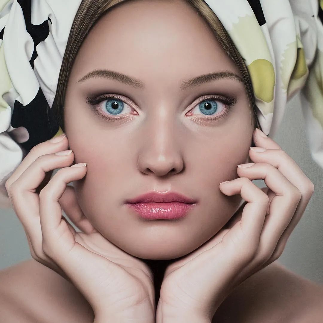 冷军最出名的5张女性肖像画,冷军画少女图