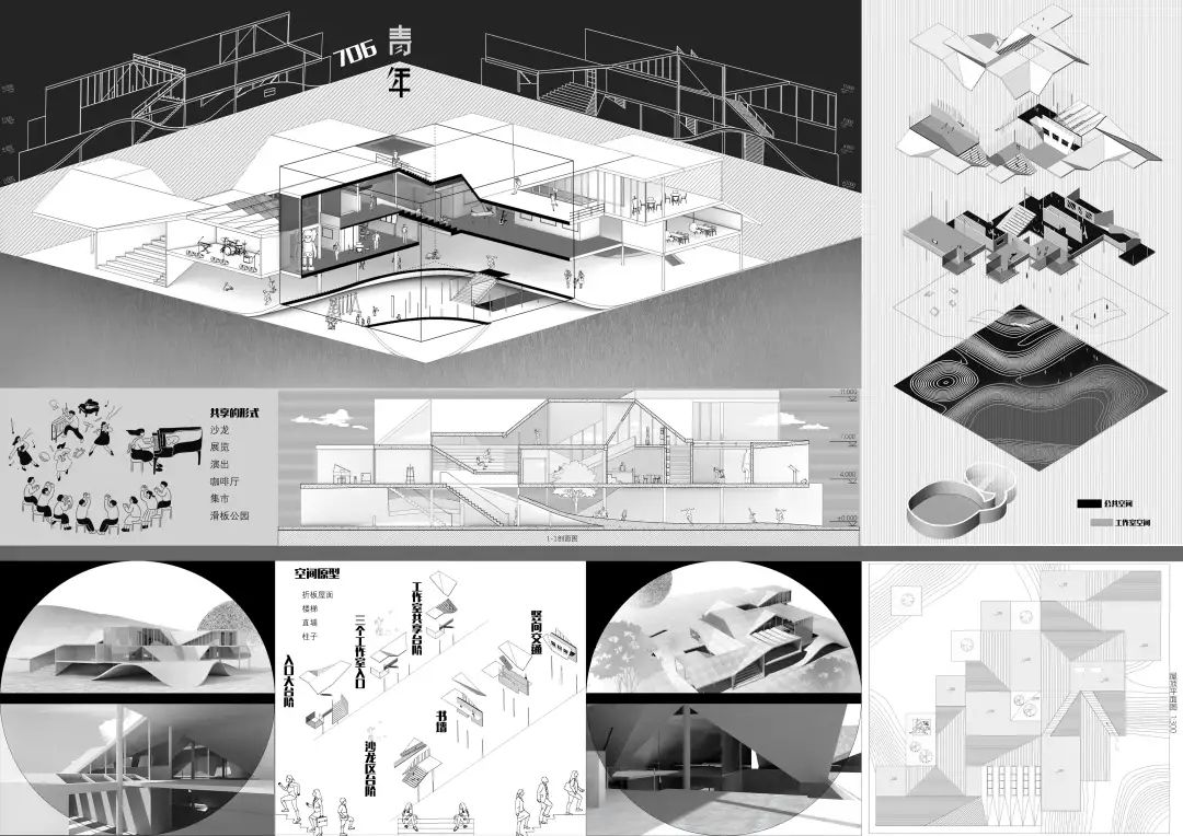 2022湖南大学建筑与规划学院三年级课程作业展