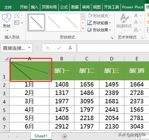 制作表格教程excel绘制斜线表头,excel三栏斜线表头最完美的方法