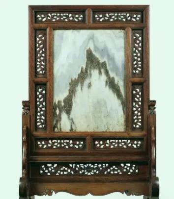 奢石绿屏风隔断,奢石小屏风