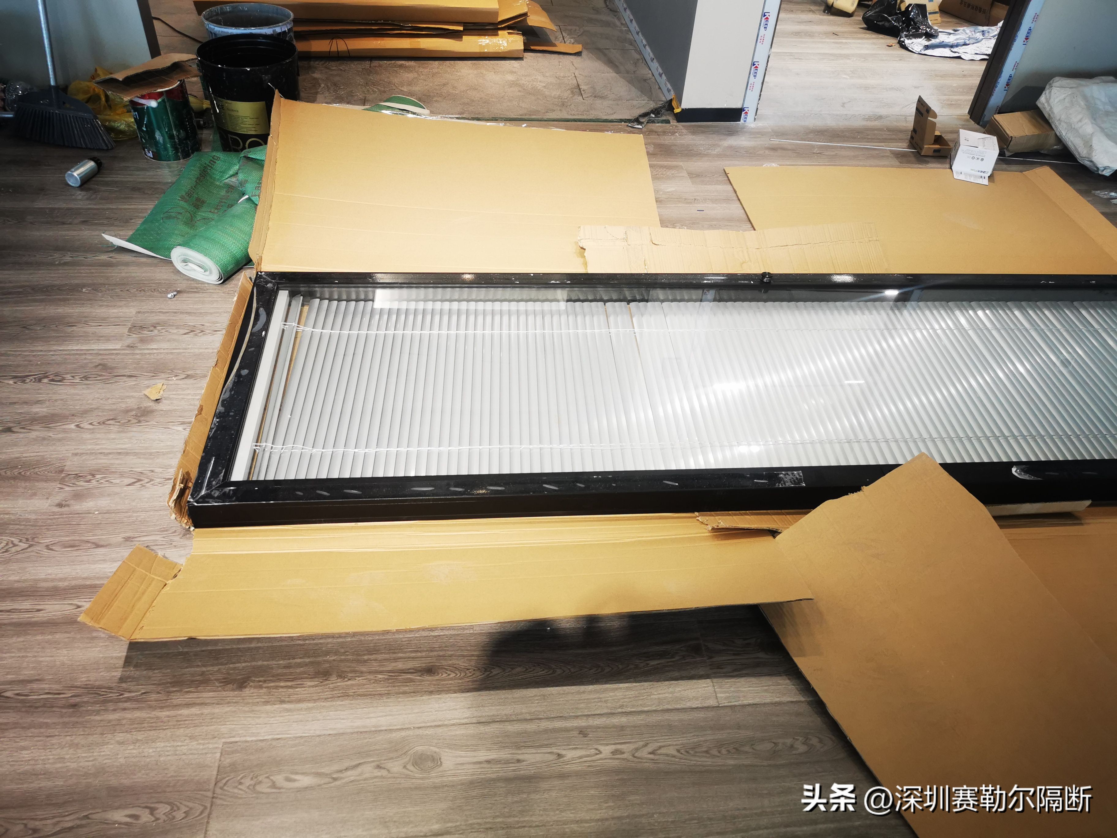 中空百叶玻璃隔断制作教程,双玻百叶玻璃隔断安装教程