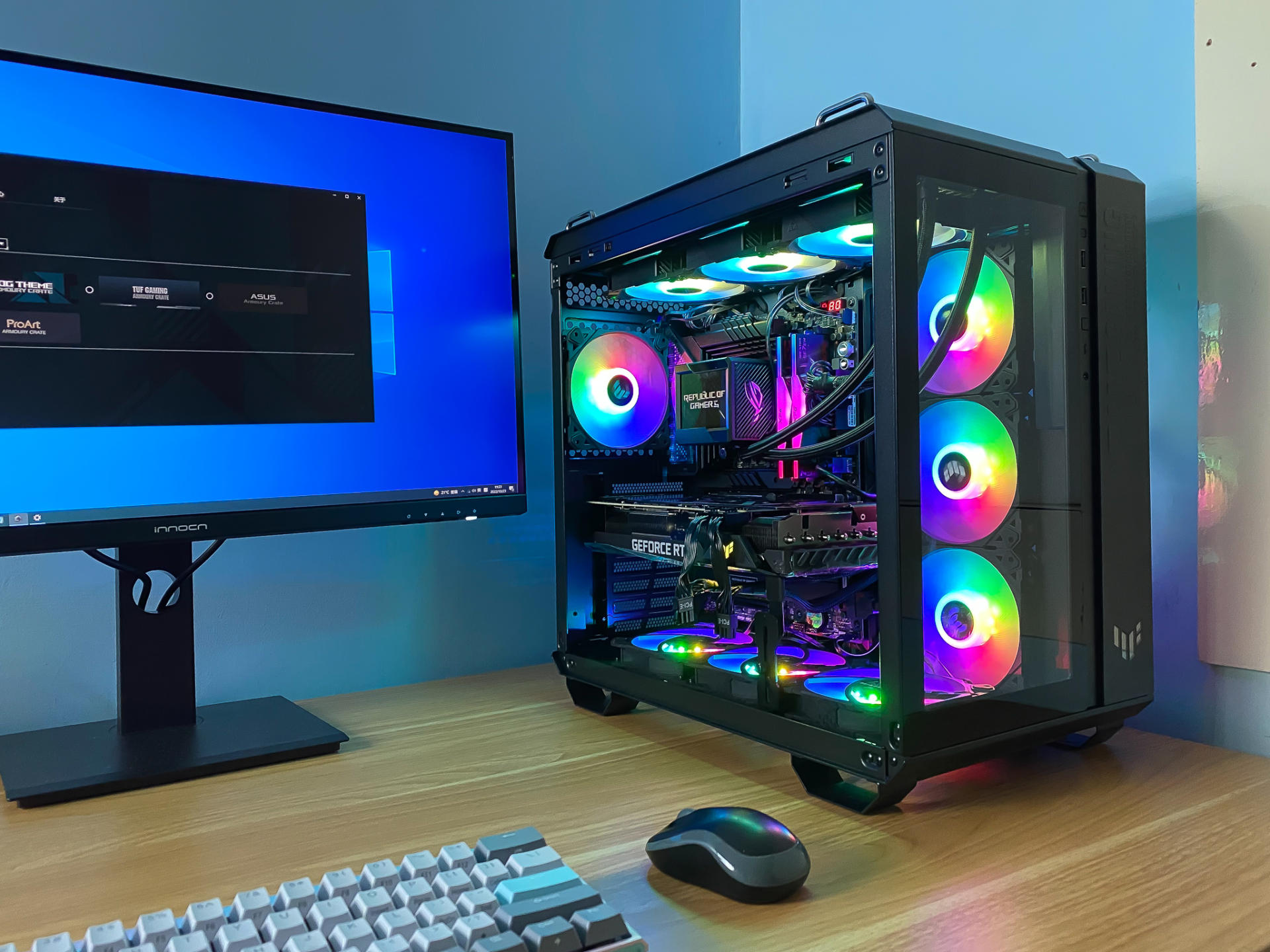 华硕tuf502机箱评测,tuf502弹药库风道布置教程