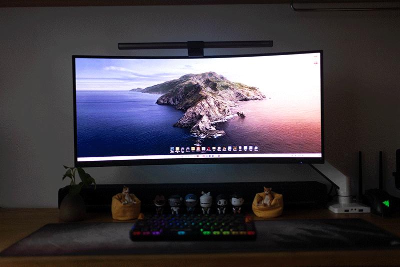 23.8英寸显示器桌面效果,桌面1.3米扩展显示器