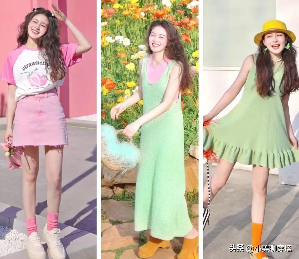 马卡龙系列高级感配色,马克龙穿衣搭配图