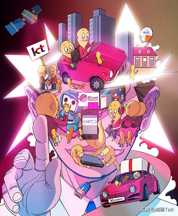 韩国插画师daehyunkim插画作品,韩国插画师siki作品