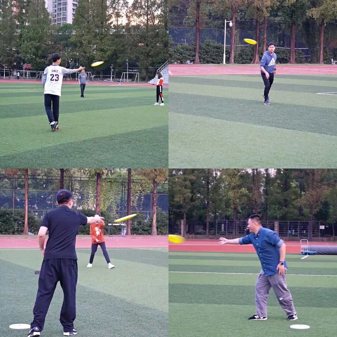 联合会｜“盘不落地永不放弃”--22级MBA（7）班落日飞盘班级活动