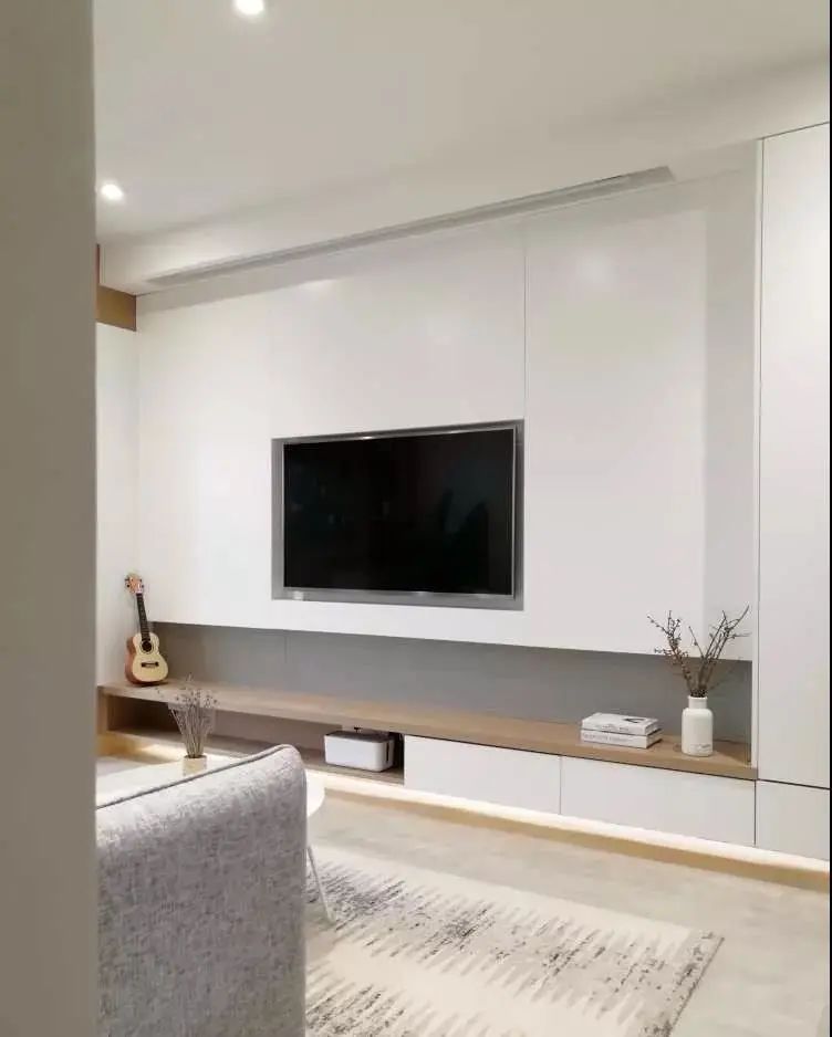 电视柜设计让客厅收纳力十足,收纳最强客厅电视柜