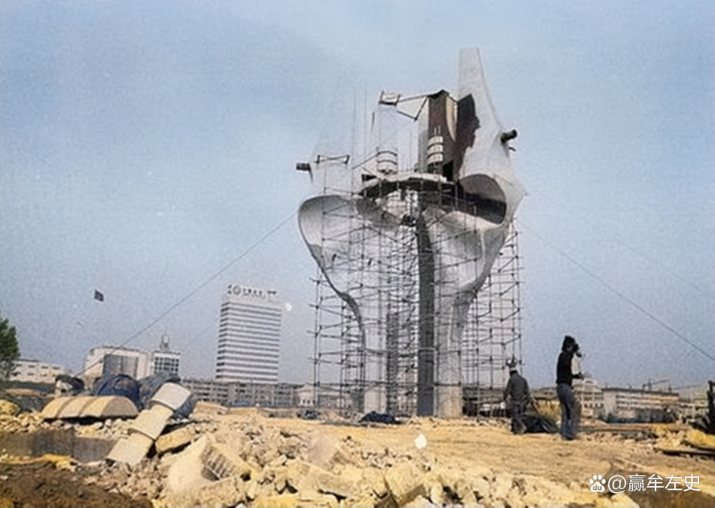 建国初期的临沂老东门照片,临沂人民广场老照片