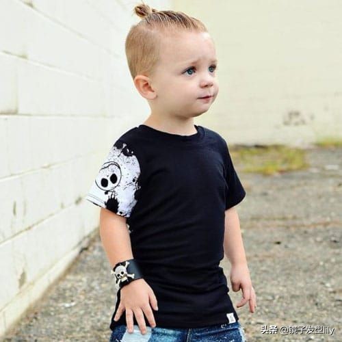 儿童发型男孩短发圆脸锅盖头,小男孩帅气发型3岁短头发锅盖头