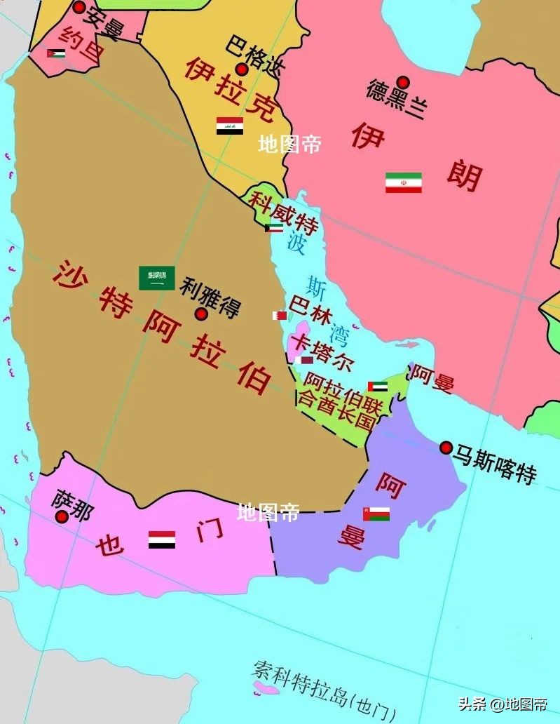 波斯湾八国,波斯湾为什么有那么多石油
