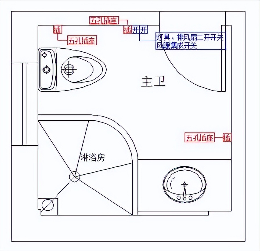 住宅开关插座设计全集,装修新房开关插座怎样布局才合理