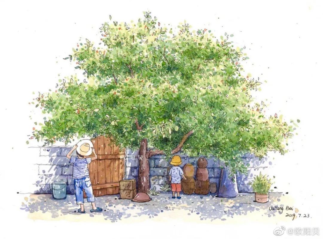 95后女孩画山水画,95后女大学生画山水课堂