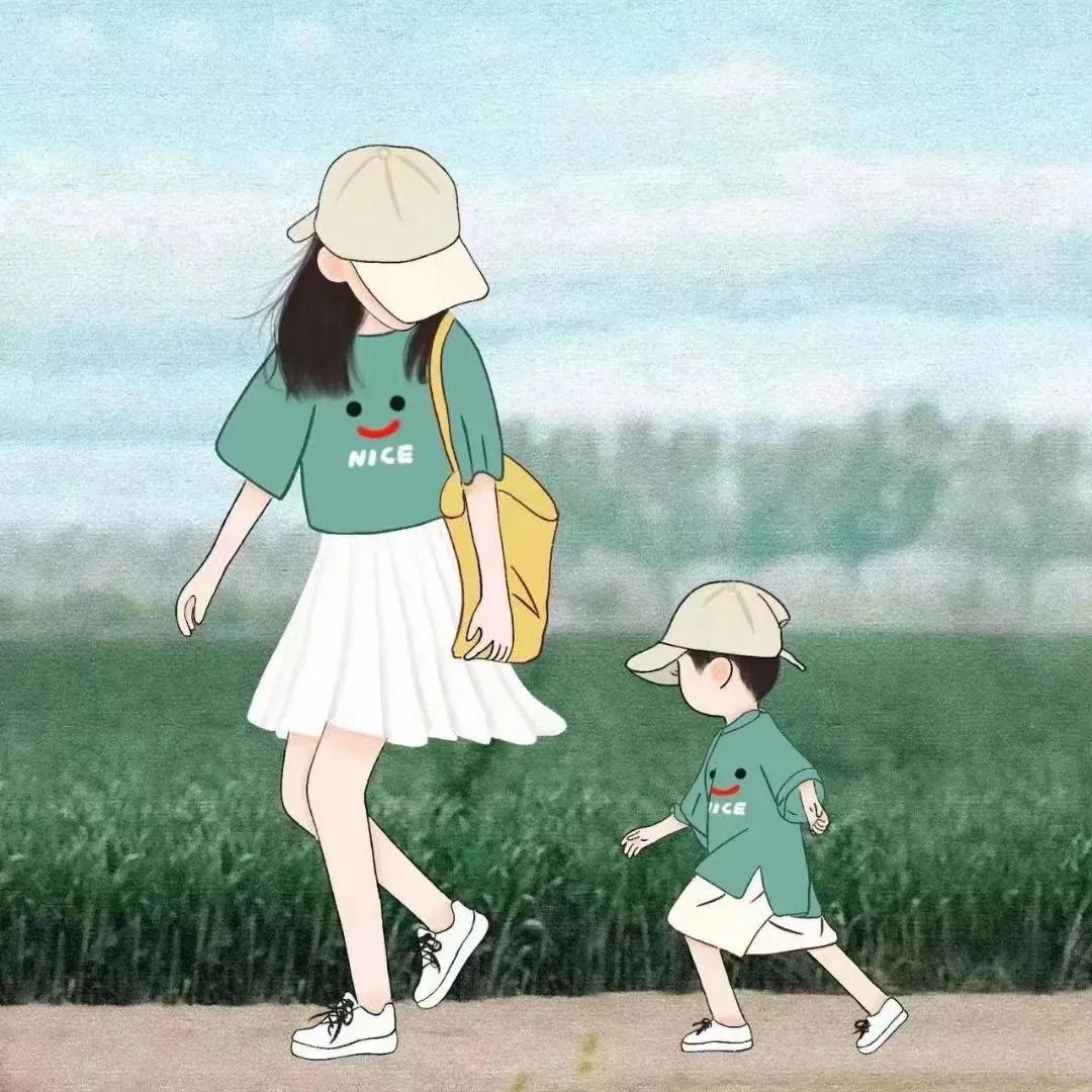 两个儿子亲子头像手机壁纸,亲子头像锁屏壁纸