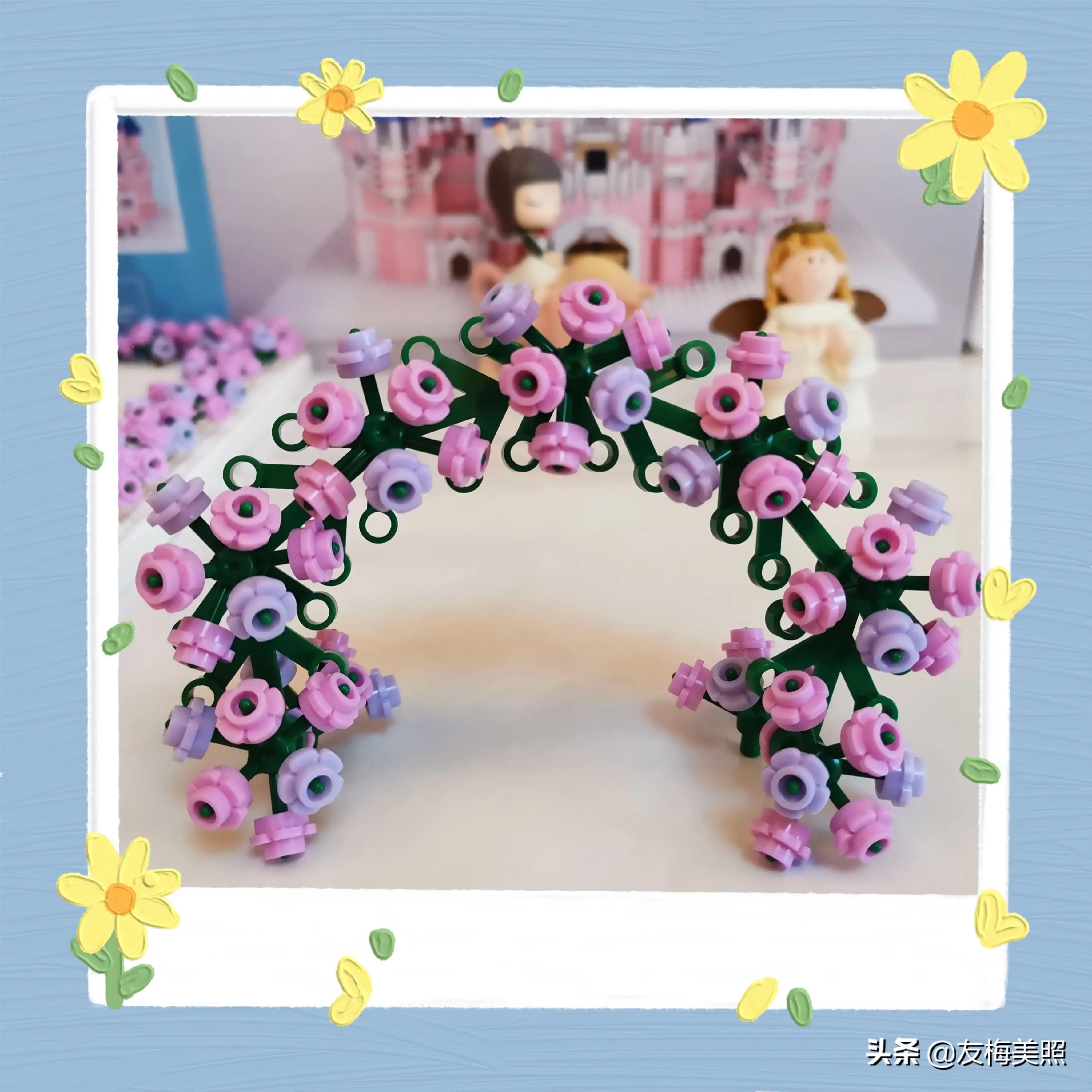 拼图积木：迪士尼城堡（7830）的拼图过程之八（拼花完成）