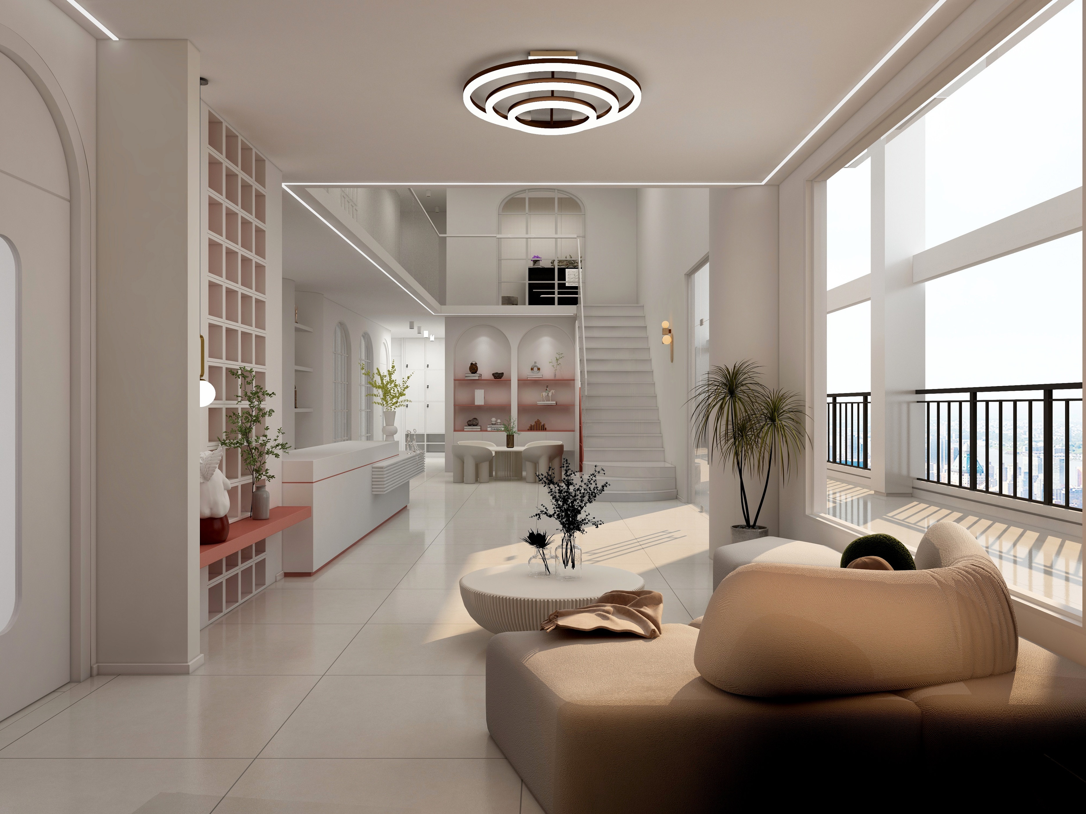 300平文化课教育培训班装修效果图,300平培训班装修设计