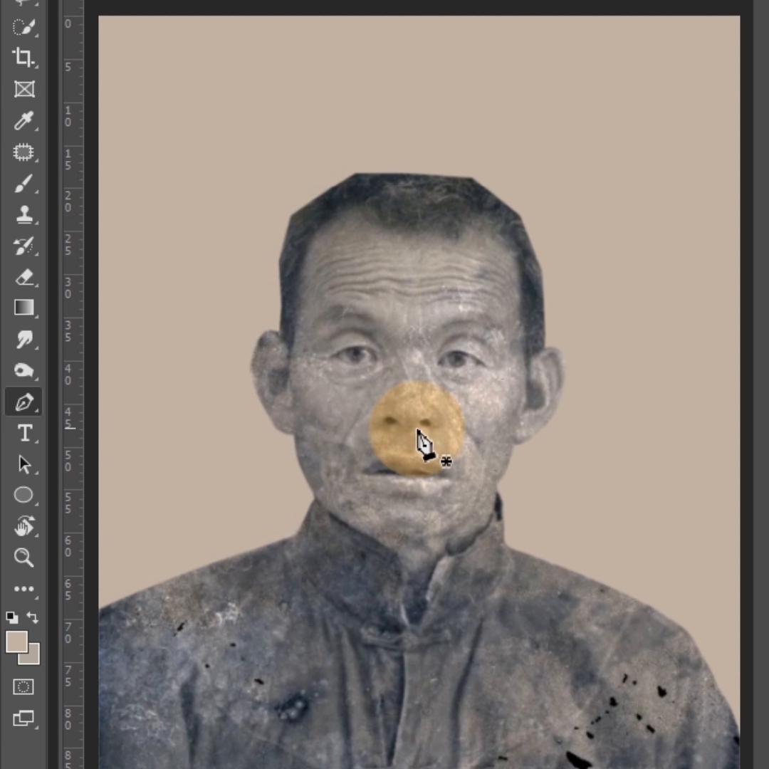 ps怎么做有背景的老照片,ps老照片背景换白色教程